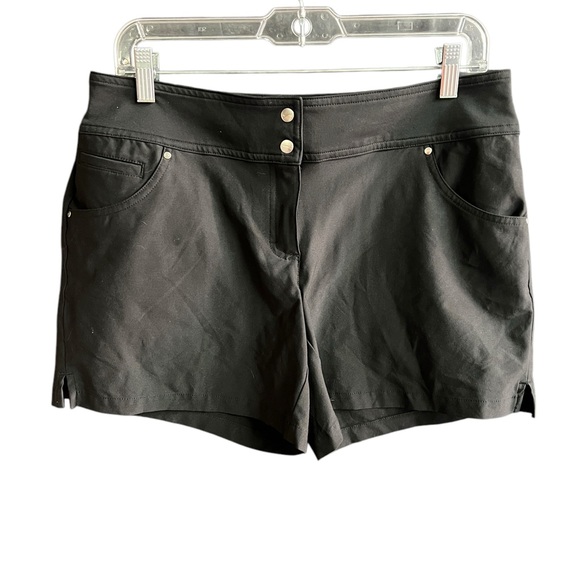 Slazenger 8 women’s black short golf shorts - Picture 1 of 5